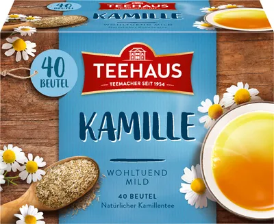 Immagine prodotto di Casa del tè Camomilla Tisana delicata alla camomilla 40 bustine 60g