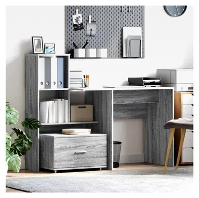 Produktbild von Schubladenschrank mit Rollen in Grau Sonoma 55 x 45 x 31 cm für Schlafzimmer und Wohnzimmer