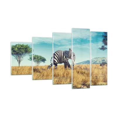 Produktbild von Bilder auf glas - 5 Teile - Surreal Elefant Rippen - 100x60cm - Glasbilder - Wandbilder - Bilder - zum Aufhängen bereit - Wanddekoration aus Glas - Glas Bilder - Wandbild auf Glas - GEG100x60-4717
