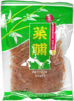Produktbild von Golden Chef Rettich Streifen konserviert salzig & süss 227g