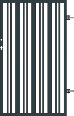 Produktbild von Polbram Einzeltor Berta 120 universal 90 x 120 cm verzinkt anthrazit