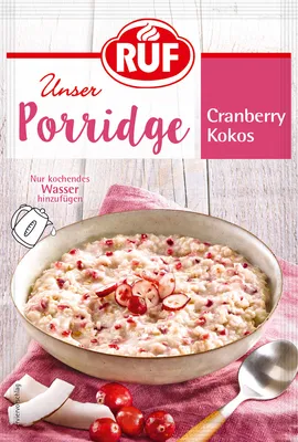 Produktbild von RUF Porridge Cranberry Kokos 65g