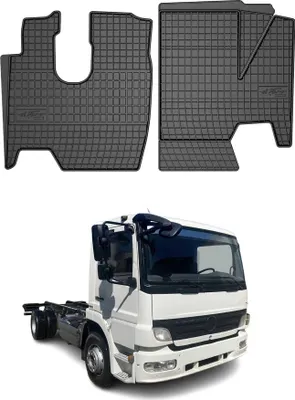 Obrázek produktu pro 2005-2013 Mercedes Atego podlahové rohože gumové černé 2 ks