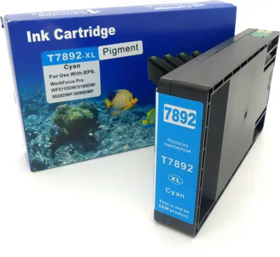 Produktbild von D&C Tintenpatrone ersetzt Epson T7892 Cyan