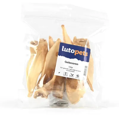 Obrázok produktu pre Lutopets Ziegenohry – 100 g – Chrumkavá pochúťka pre psov