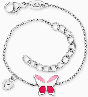 Produktbild von Armband Schmetterling Edelstahl mit Emaille
