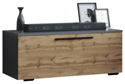 Image de Meubles Meuble Télévision | Planche | Armoire Meuble Télévision avec porte pliante large | Dimensions H. 39 x W. 95 x D. 40 cm | Fernseh Furniture – Arila S