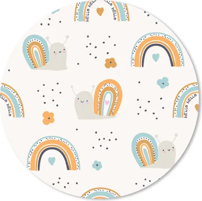 Produktbild von MuchoWow® Mauspad Mousepad Tiere - Muster - Regenbogen - Blumen 40x40 cm - Mousepads - Maus Mat - Pad - Mausunterlage - Schreibtisch Accessoires