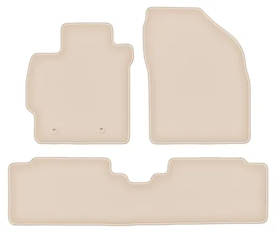 Produktbild von DURBAN Beige Velours-Fußmatten-Set für Toyota Corolla E14/E15 Kombi, Limousine (2007-2012)