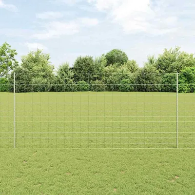 Produktbild von Wildzaun mit Pfosten 25 x 1,4 m (B x H) Feuerverzinkter Stahl