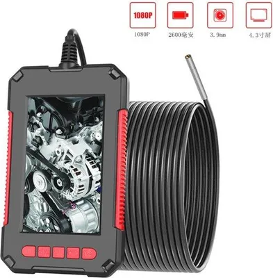 Obrázek produktu pro Endoskop – HD – délka kabelu 10 m – úhlopříčka obrazovky 4,3 palce – LED osvětlení – vodotěsný