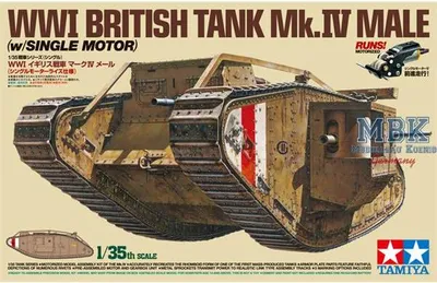 Produktbild von Tamiya 30057 - 1/35 Wwi British Tank Mk.Iv Male (Mit Motor) - Neu