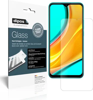 Produktbild von 1x Schutzfolie für Xiaomi Redmi 9 matt - Anti-Shock 9H Folie dipos Glass Kunststoffglas