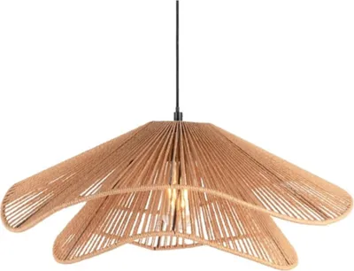 Zdjęcie produktu dla Lampa do jadalni nad stół SOMBRERA, klosz z plecionki, Ø 60 cm