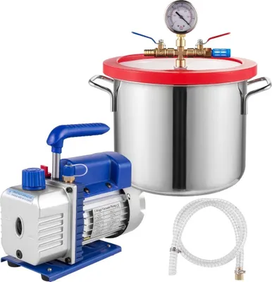 Produktbild von 3CFM Vakuumpumpe - Multifunktionspumpe - Unterdruckpumpe - Einstufige Klimaanlage 1/4 Ps - 1,5 Gallonen Vakuumkammer