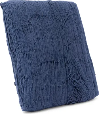 Produktbild von Dekoratives Fischernetz Blau 200x400cm reine Baumwolle als maritime Dekoration