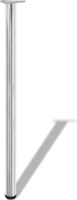 Obrázek produktu pro vidaXL 4x výškově nastavitelná stolová noha chrom 1100 mm