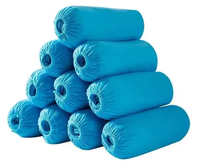 Immagine prodotto di Copriscarpe monouso - Protezione per scarpe - Confezione da 100 pezzi - Impermeabili - Antiscivolo - Resistenti - Traspiranti - Blu