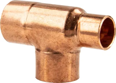 Produktbild von Kupfer-Lötfitting T-Stück reduziert - Typ 5130R, DVGW 22 x 22 x 18 mm