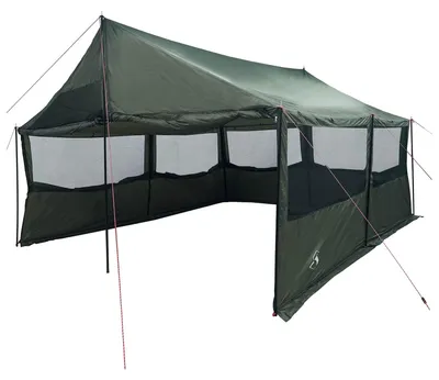 Zdjęcie produktu dla Namiot rodzinny vidaXL, kolor: oliwkowy, wymiary: 600 x 400 x 268 cm, materiał: poliester i stal