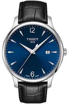 Produktbild von Herrenuhr Tissot Tradition 063.610.16.047.00, Schwarz / Blau
