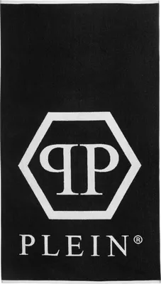 Obrázek produktu pro Philipp Plein Towel - TMPP01 | Ručník - černý, bílý - velikost: jedna velikost(EU)