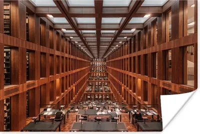 Produktbild von MuchoWow® Poster Bibliothek in Berlin 90x60 cm - Schlafzimmer