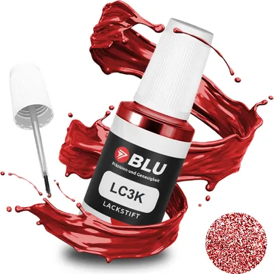 Produktbild von BLU Auto Lackstift Rot kompatibel für Volkswagen LC3K Canyonrot | Auto Lack Reparatur Ausbesserungslack