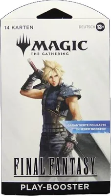 Productafbeelding van FINAL FANTASY Sleeved Play Booster (Duits) – 14 kaarten, inclusief foliekaarten – Final Fantasy + Heartforcards. Verpakt voor verzending