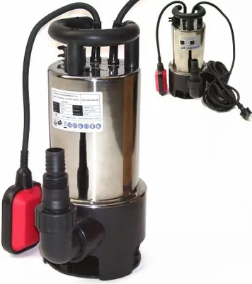 Produktbild von Edelstahl Schmutzwasser Tauchpumpe 44329 Gartenpumpe 1100W Schmutzwasserpumpe