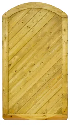 Produktbild von Ligna Gard Sichtschutzzaun Bern Pro gebogen 100x180 cm Holzzaun Fichte Kesseldruckimprägniert stabiler Rahmen 44x88 mm sehr stabil