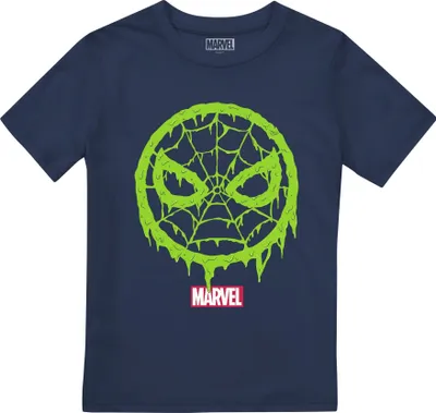 Produktbild von Spider-Man - "Lo-goo" T-Shirt für Kinder TV2696 (116) (Marineblau)