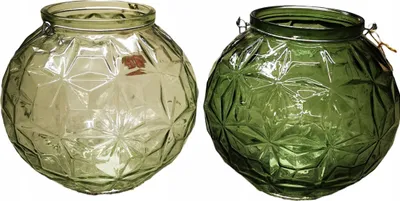 Image de Boule décorative en verre Bougeoir vert 21 cm