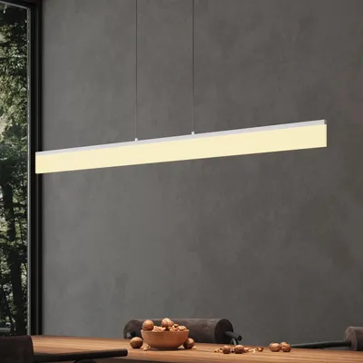 Produktbild von Mai & Mai Pendelleuchte 905mm LED Hängelampe Dimmbar mit Fernbedienung 3000K/4000K/6000K Verstellbares Kabel 20W Weiß Hängeleuchte für Esszimmer Wohnzimmer Schlafzimmer