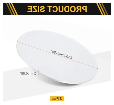 Produktbild von 2 Stück Aluminiumplatten 100 mm Durchmesser 2 mm Dicke Runde Aluminiumbleche 1060 für Metallbearbeitung