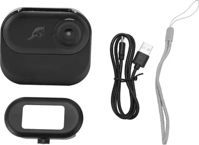Produktbild von Taschenkamera 0,96 Zoll IPS-Farbbildschirm 1080P HD Anti-Verwacklung Daumen-Kamera für Kinder Haustiere Vlogging Radfahren Schwarz