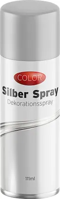 Obrázok produktu pre Dekoratívny sprej strieborný 111ml remeselný sprej v spreji Vianočný lesklý sprej v spreji