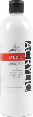 Obrázok produktu pre Farba akrylowa Phoenix 500 ml biała - Titanium White 104
