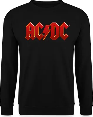 Produktbild von Spreadshirt AC/DC Klassisches Logo Mit Blitz Uni Pullover, S, Schwarz
