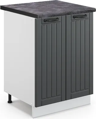 Produktbild von Küchenunterschrank Vicco Fame-Line Anthrazit Landhaus 60 cm , AP Anthrazit, Model 46392