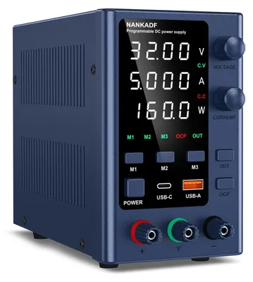 Einstellbares DC-Netzteil 0–30 V / 0–5 A, LED-Display