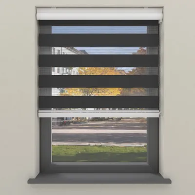 Produktbild von Cocoon Home Rollo Montage ohne bohren 50x175 - Lichtdurchlässig - Schwarz