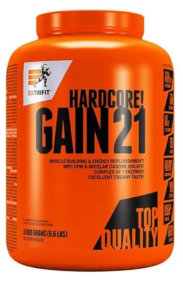 Produktbild von Hardcore Gain 21 Mass Gainer Pulver, Schokolade, 3000 g