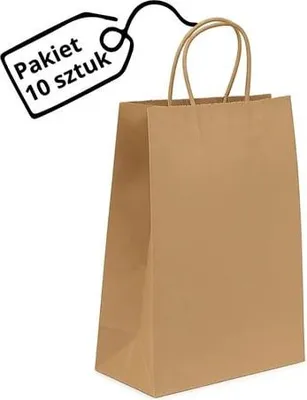 Produktbild von Papiertüten 260 x 120 x 320 mm Braun 10 Stück