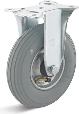 Produktbild von Rollcart Luft- Bockrolle Ø200x50mm Stahlfelge mit Rillenprofil und 75kg Tragkraft