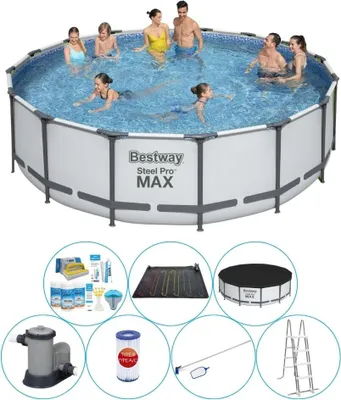 Zdjęcie produktu dla Zestaw basenowy - okrągły Bestway Steel Pro MAX 488x122 cm