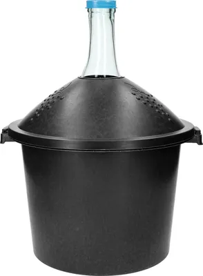 Produktbild von 15L Weinballon mit Korb Glasballon Gäreimer Gärballon Gärbehälter mit Kunststoffkorb