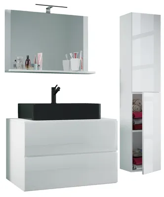 Produktbild von 4-tlg Waschtisch Badmöbel Lendas 80 cm L