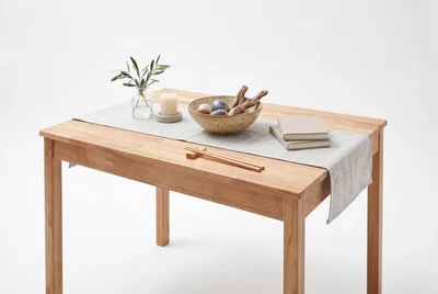 Produktbild von eleganter Eßtisch Küchentisch Wildeiche massiv 110x70cm #4465