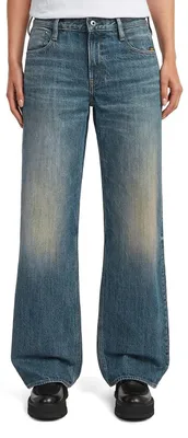 Productafbeelding van G-STAR dames jeans, model Judee, losvallende pasvorm, lage taille, blauw, maat 27W x 28L